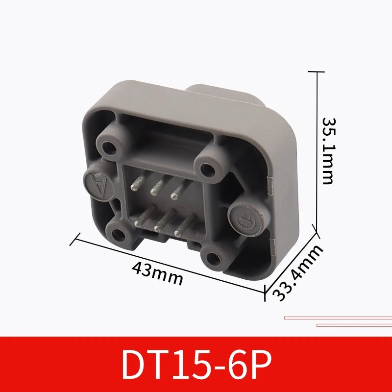 DT13-2P Dechi type automotive waterproof connector DT15-4P PCB panel pin socket plug DT06-6S