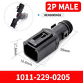 10/50 Sets 2-12P Male Female DT Connector Tail Clip Set with Corrugated Pipe Fixed Harness Clip,Protective Sheath 1011-235-0405