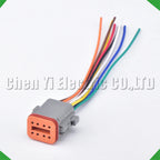 8-Pin Wire Harness female Waterproof Connector Automotive Electrical Harness pigtail