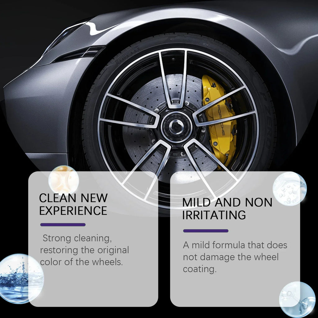 120ml Car Wheel&Tire Cleaner Brake Dust Grime Dirt Remover Alloy Rim Cleaner For Cars/Trucks/Suvs - Non-Corrosive Formula Amagi