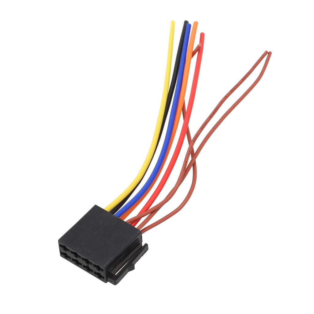 Universal Car Stereo Radio ISO Cable Adapter ABS Male Plug To Female Connector Wiring Harness