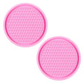 2pcs Cute Bling Car Cup Holder Coaster Mat with Rhinestone for Women Girl Universal Anti Slip Automotive Interior Amagi