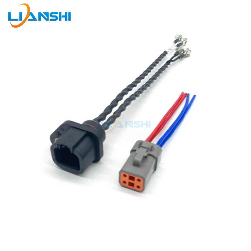 Komatsu PC200 210 220 240-8 engine fuel injector injector wiring harness plug for excavator parts