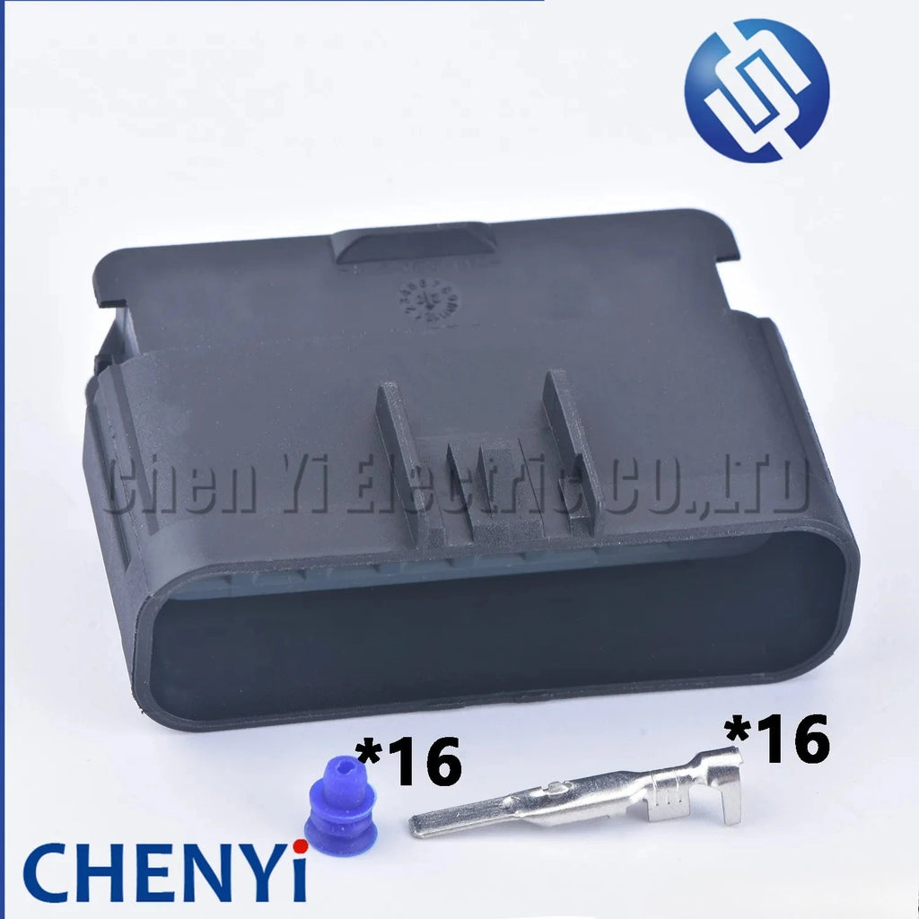 16 Pin 2.8mm series male or female Automotive waterproof connector housing plug harness connector 15326667 15326666