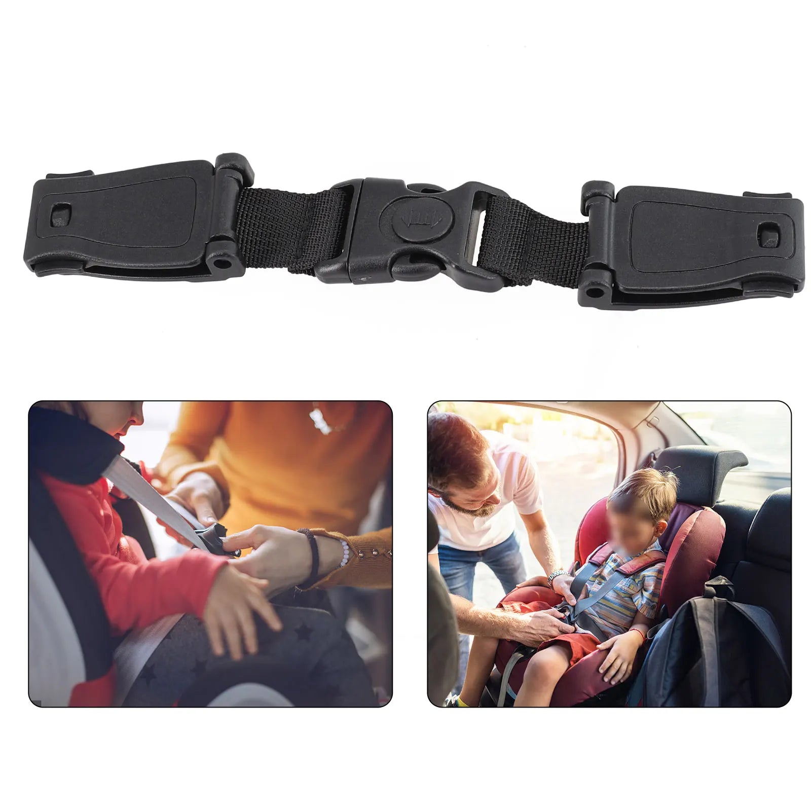 Car Baby  Strap Pants  Fixing Clip  Buckle Safety Seats Strap Belt Child Harness Chest Clip Safe Buckle Webbing Seat Accessories