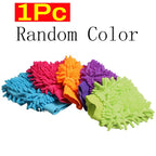 1/3/5PCS Microfiber Car Wash Double-faced Glove Soft Mesh Random Color Detailing Chenille Waterproof Mitt Car Cleaning Tool
