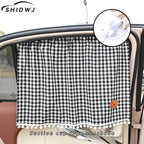 Suction Cup Curtain In The Car Window Sunshade Cover Cartoon Universal Side Window Sunshade UV Protection For Kid Baby Children