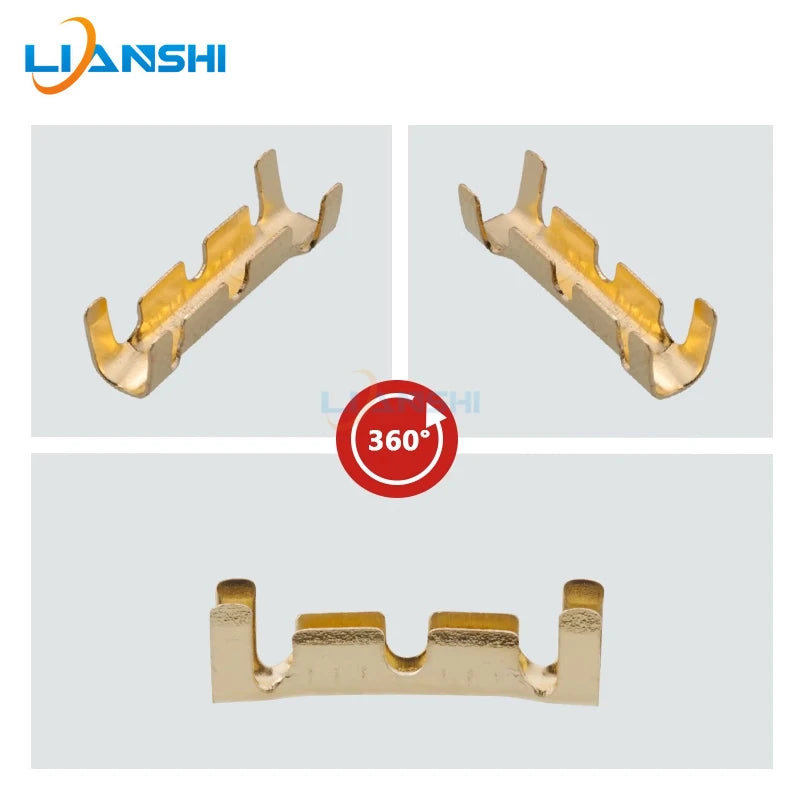 100pcs quick terminal crimping tie Wire connector Cord end terminal to connector 0.3-1.5 square
