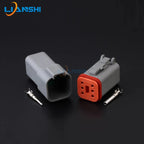 DT06-6S DT04-6P Deutsch waterproof connector car day running lights modified wiring harness plug LED spotlight harness