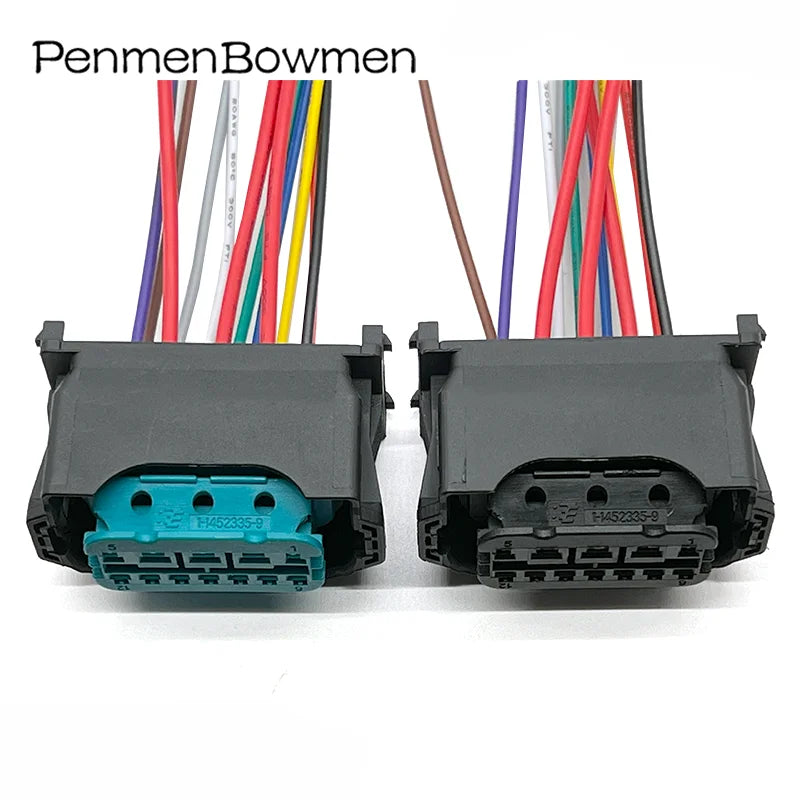 1 Set 12 Pin Car Led Lamp Headlight Electrical Cable Connectors Wire Harness Plug 61132359991 For BMW 1-1452335-1 1-1452334-1