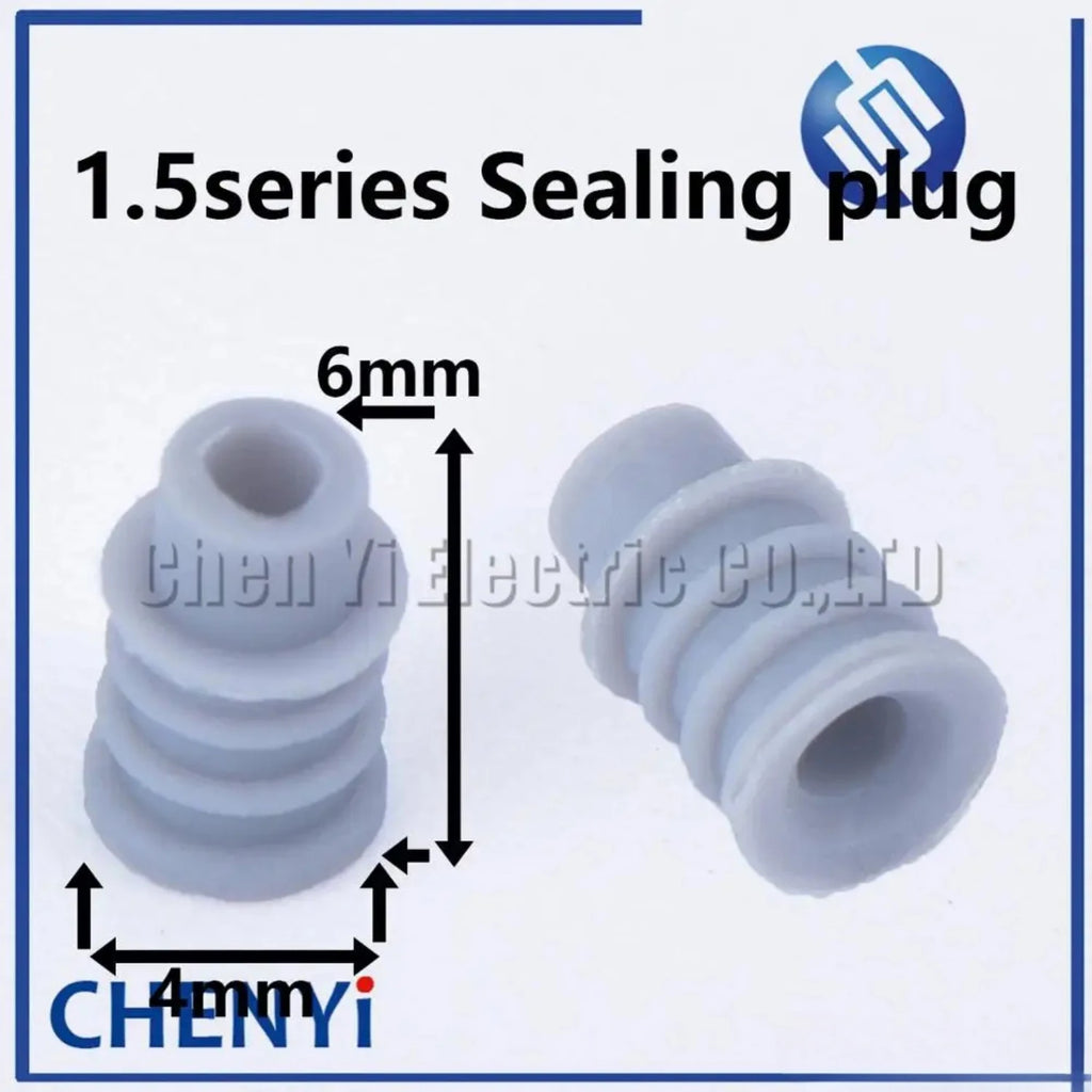 50 pcs 1.5 3.5 6.3 mm auto male or female crimp wire terminal pins and rubber seals 964286-1 964274-2 964296-1 926965-1