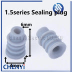 50 pcs 1.5 3.5 6.3 mm auto male or female crimp wire terminal pins and rubber seals 964286-1 964274-2 964296-1 926965-1
