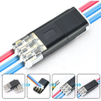 3-Pin Plug Electrical Connector 3-Wire Interchangeable Quick Wire Connector Automotive Wire Cable Ribbon Terminal Connector