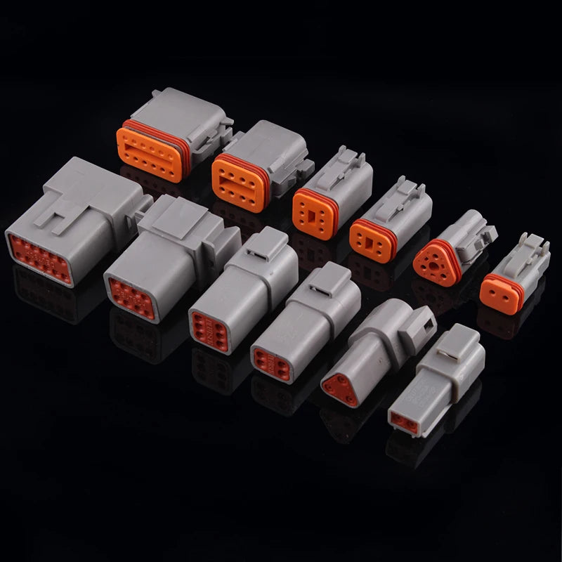 5/20/100 Sets Deutsch DT Connector With 15cm Wire Harness Waterproof Electrical Car Socket Plug DT06-2S DT04-2P 2/3/4/6/8/12P