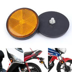 Circular Reflector Universal Motorcycle ATV Scooter Dirt Bikes Refraction Light Parts Night Reflective Light MOTO Lighting Amagi