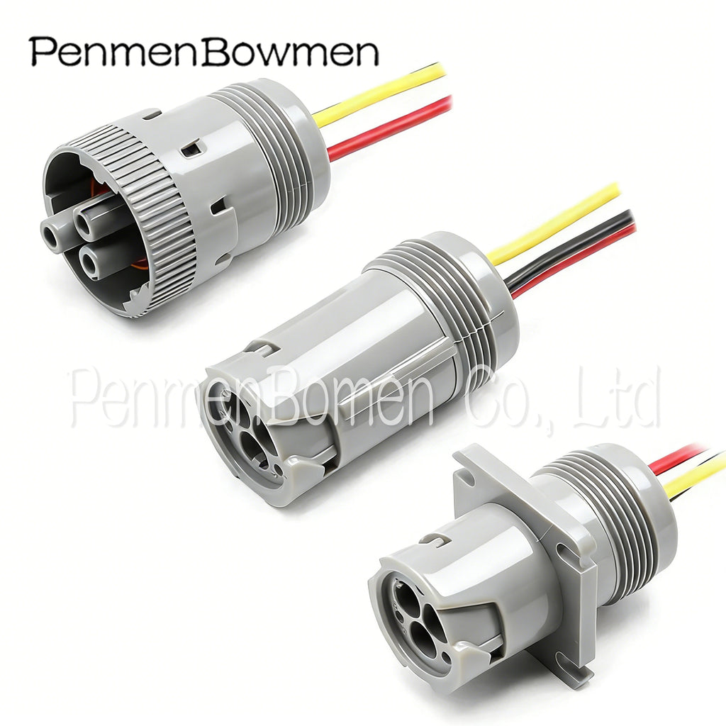 1 Set 3 Pin Auto Diagnostic Interface Electrical Cable Connectors Wire Harness Plug HD16-3-96S HD14-3-96P HD10-3-96P
