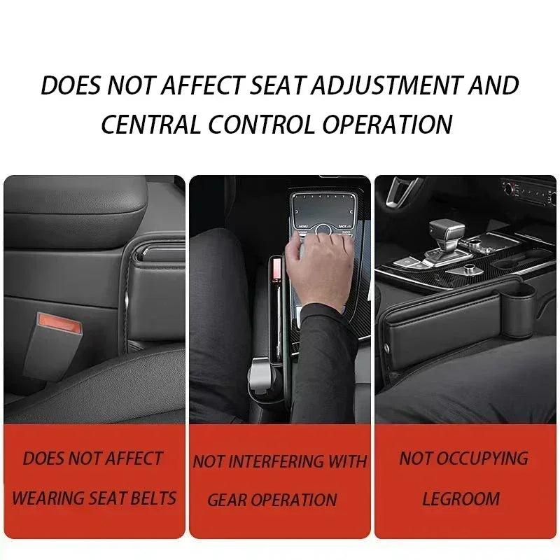 Car Seat Gap Organizer Storage Box Pocket Multifunction Universal Wallet Keys Card Cup Phone Holder Auto Interior Amagi