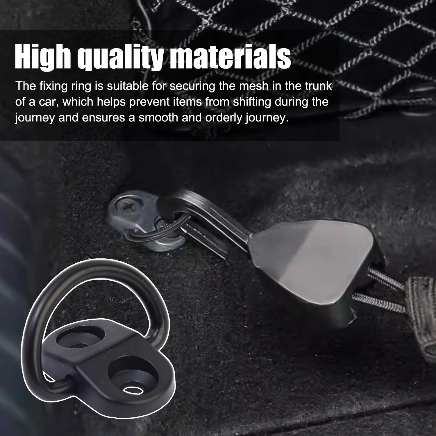 1-10sets Cargo Net Floor Hook Fixing Kit Rear Trunk Boot Tie Down Hook Ring Loop Fix Hang Flat Screen Auto Fasteners Accessories