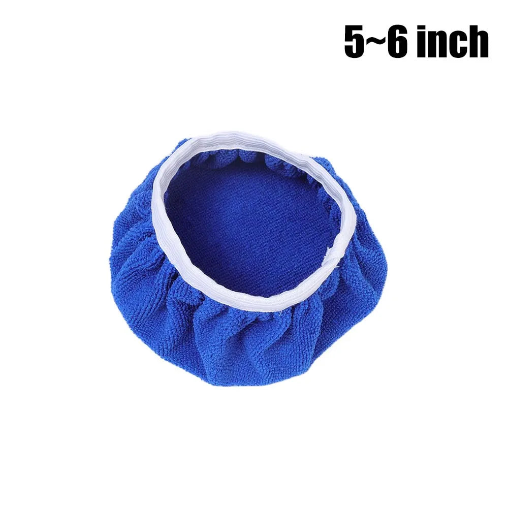 Microfiber Car Waxing Polishing Sleeve 5-10 Inches Polisher Pad Wash Buffer Waxing Sleeve Auto Body Care Cleaning Accessories