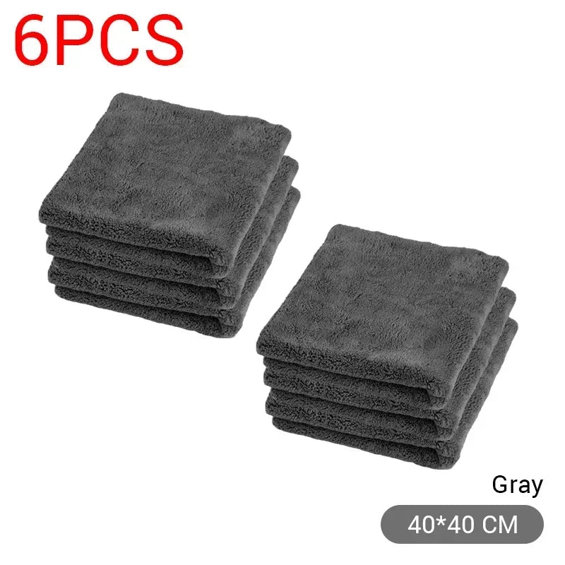 Premium Microfiber Towels Car Care Washing Thicken Towel Car Detailing Drying Cloth Cleaning Tool Auto Wash Accessories Amagi
