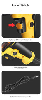 Car Polisher Waxer US Plug 700w 125mm Base Variable Speed Professional Polisher Perfect for Grinding Polishing Waxing Furniture