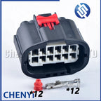12 Pin waterproof connector Car headlight plug Front bumper radar plug 7283-2432-30 For Chrysler Ford Range Rover Discovery