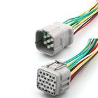 20 Pin Connector 1.2mm Series Male FemaleConnector Cable Plug Motorcycle Electrical Harnesses Wiring Harness 6188-0494