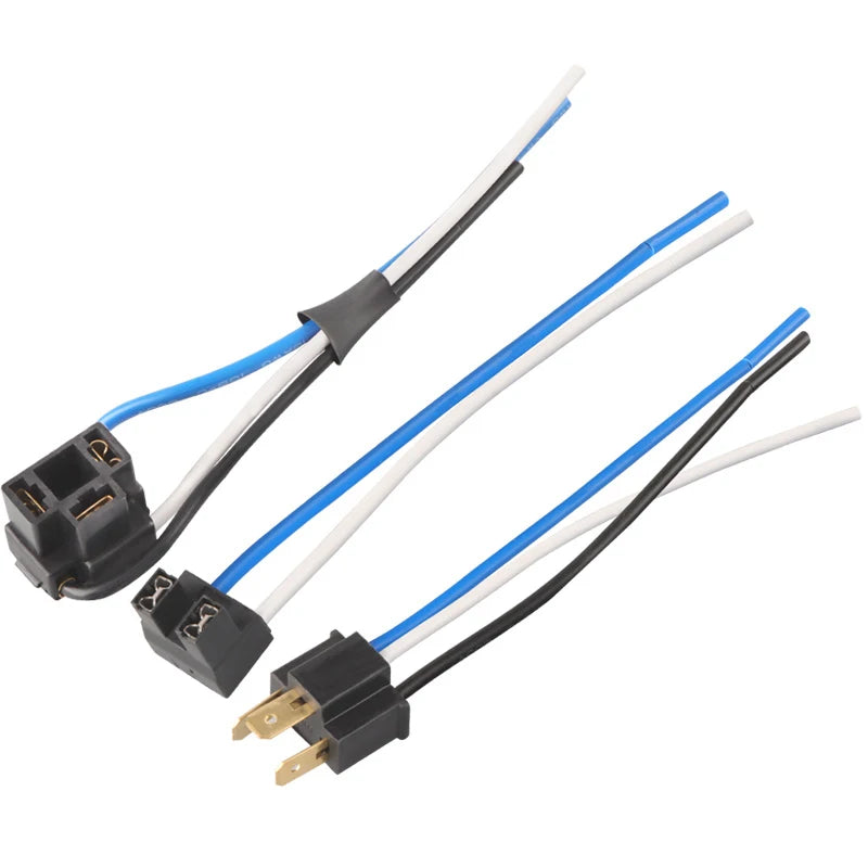 5pcs Automotive headlights high beam low light bulb holder H1 H3 H7 H4 high temperature receptacle lamp plug adapter