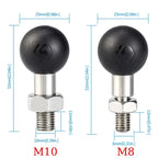 Ball Head Mount Adapter M8 M10 M6 Screw Post Bracket Phone Holder Electric Motorcycles Bike Mirror For RAM Mount Amagi