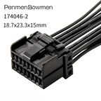 1 Set 6 8 12 16 20 Pin 1.2mm Sheathed Car Window Lifter Plug Connector Wire Harness 174047-2 174045-2