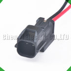 2 Pin automobile waterproof reversing radar probe sensor connector Wire harness plug 72...