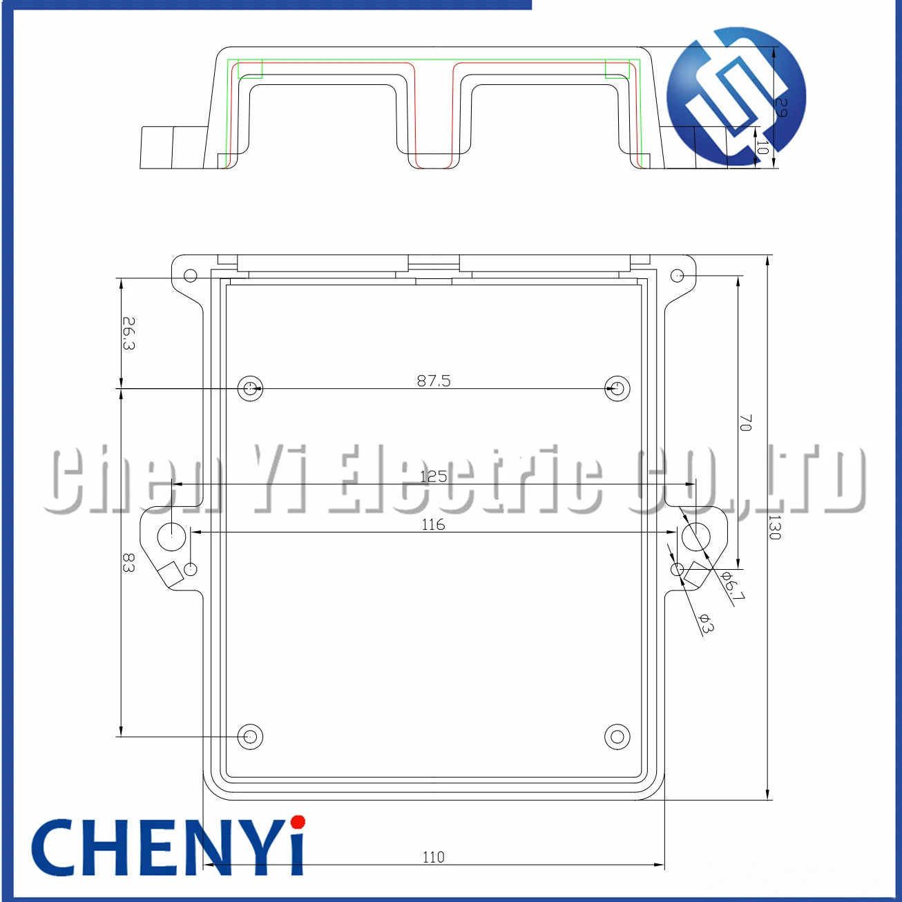 24Pin/48Pin ECU shell Aluminum PCB Box with auto connector plug car on-board controller panel circuit board connectors with Pin