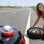 LED Car Emergency Light Approved by DGT with Geolocation Tracker for Quick And Efficient Position Light 360 Degree Vision Amagi
