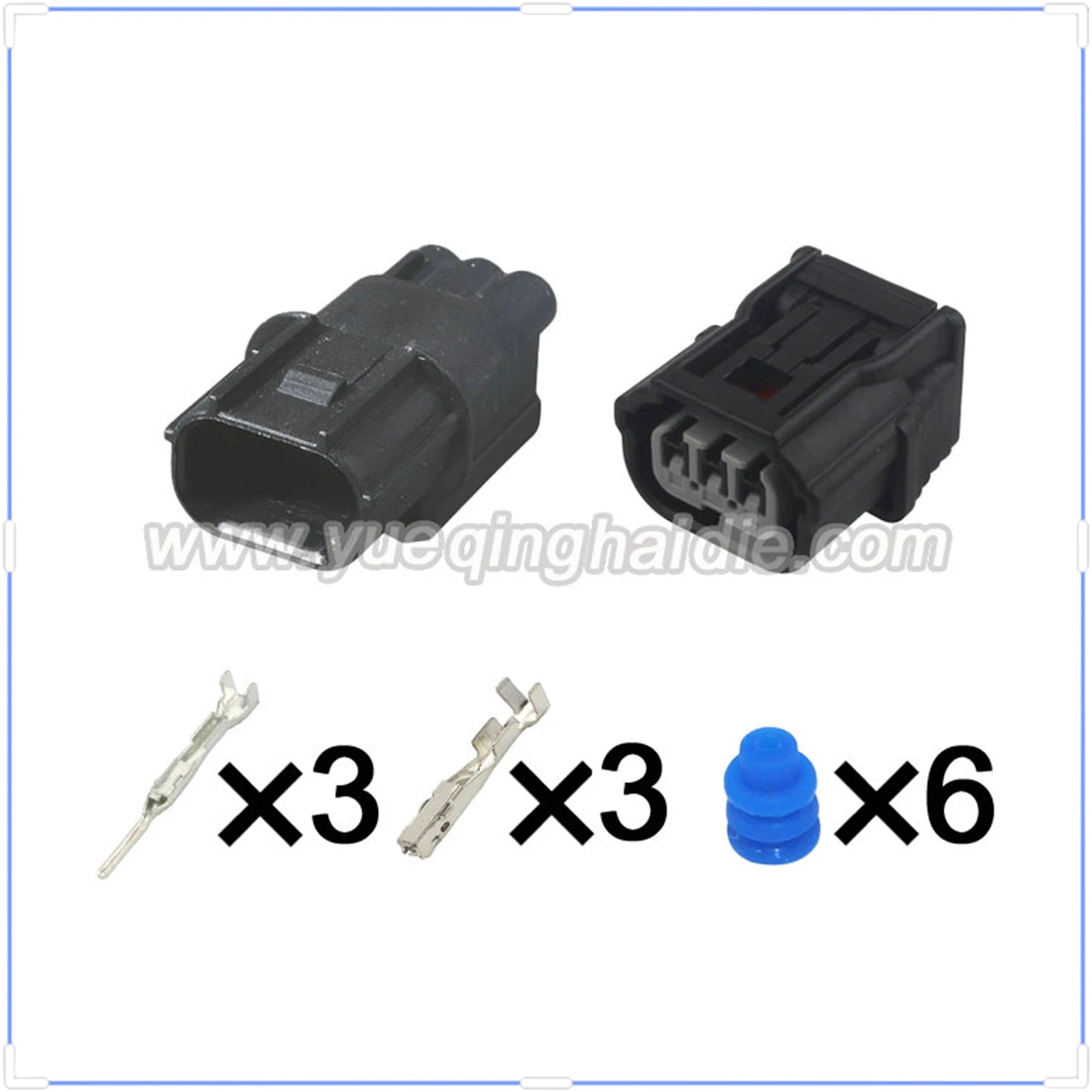Sumitomo 3-Pin Connectors Waterproof 1mm Male Female Connector Automobile CR-V HX 040 Cable Plug 6189-7037 6188-4775