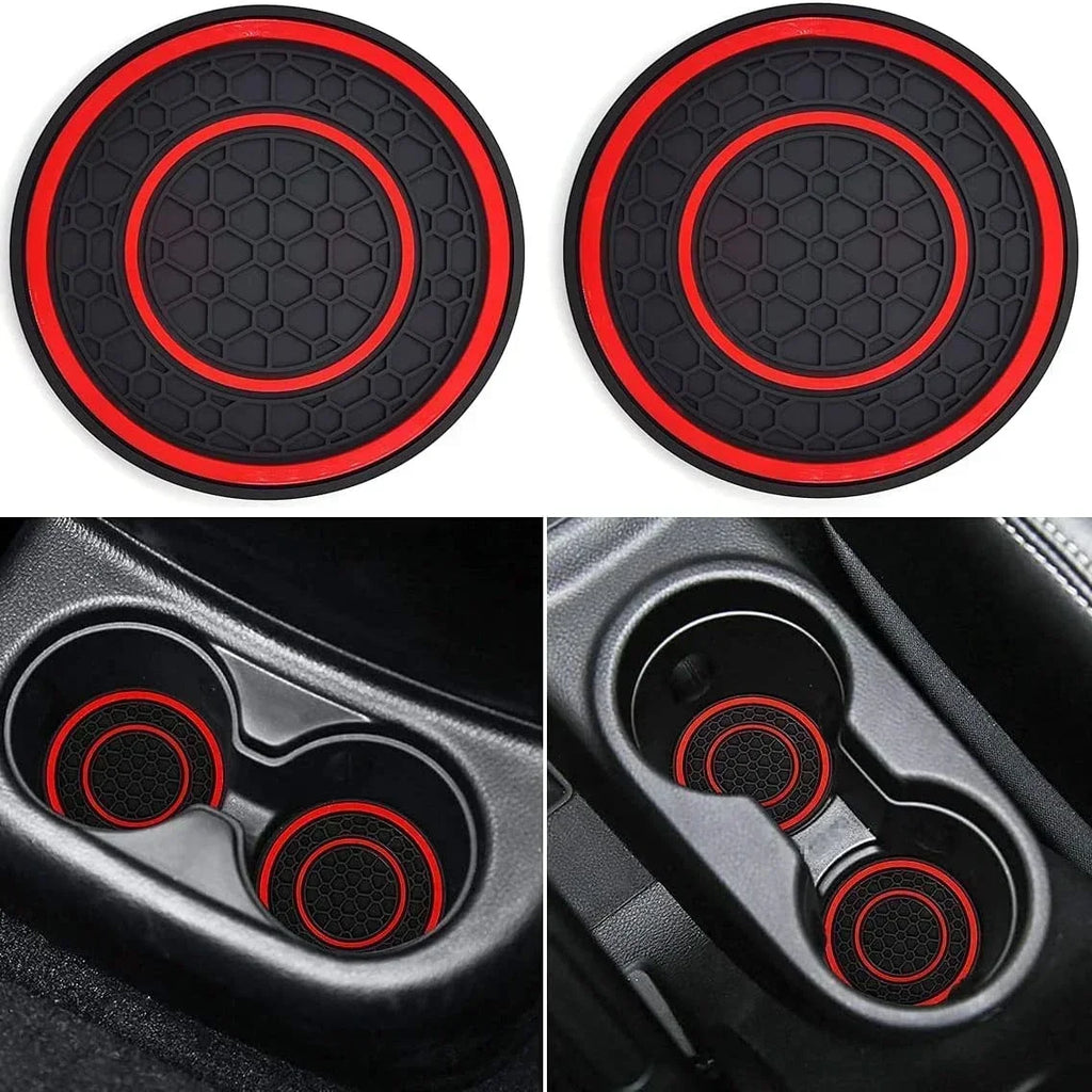 2pcs 7cm Non-slip Car Water Cup Pad Mat for Bottle Holder Coaster Auto Interior Anti-skid Cup Holders Amagi