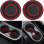 2pcs 7cm Non-slip Car Water Cup Pad Mat for Bottle Holder Coaster Auto Interior Anti-skid Cup Holders Amagi