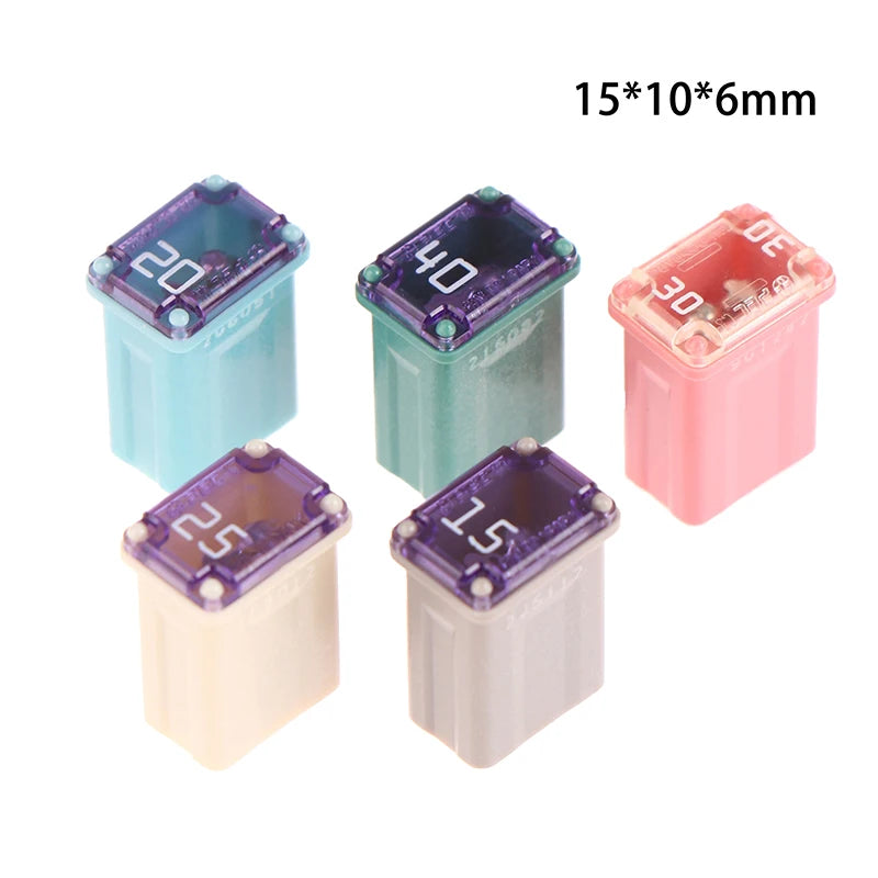 1Pcs Mini Square Fuse 15A 20A 25A 30A 40A PEC Automotive Car Fuse Tube Waterproof Fuse Box For Socket