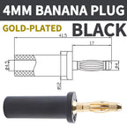 Pure Copper Gold-plated 4mm Banana Plug, Lantern Type, High Current 4mm Sound Box Speaker Wire, Banana Gold-plated Connector