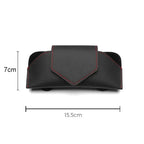 Car Glasses Storage Box Universal Sunshade Glasses Clip PU Soft Leather High-end Sunglasses Stand Car Accessories Storage amagi