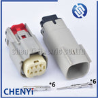 6 pin waterproof auto connector Car tail light harness plug 33472-0602 33472-0607 For Ford Chevrolet