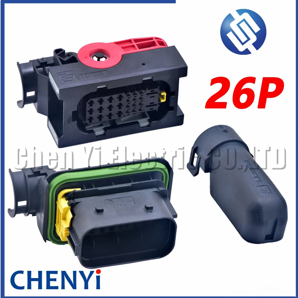 26 Pin Automobile Connector Plug With Pins cover 1-2112035-1 1-2112036-1 1-2112041-1 1-2112042-1 2112046-1