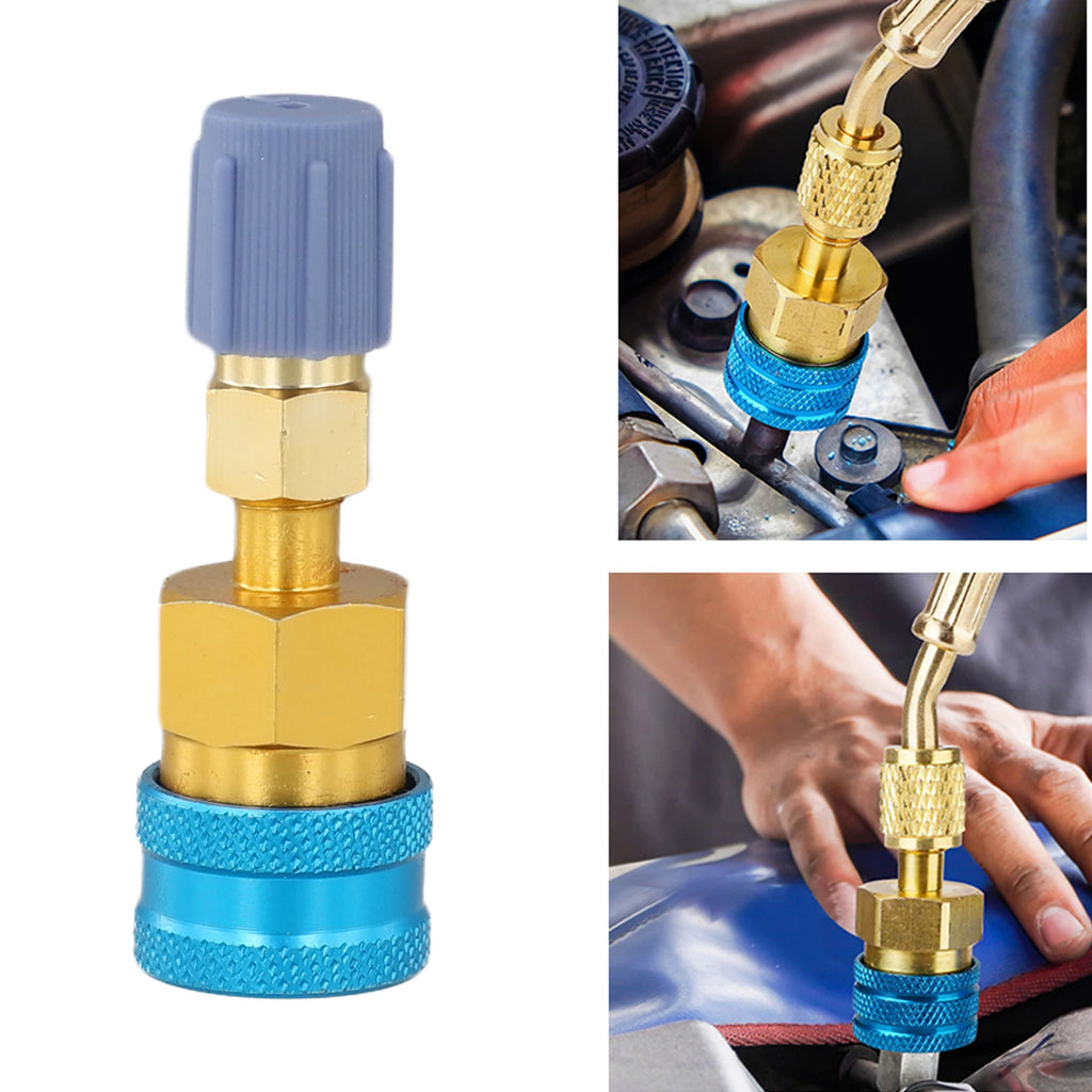 Quick Fitting Coupler  Adapter For R1234YF To  R134A Low Side Quick Coupler  Car Air-Conditioning Hose  Charging Fitting Tool