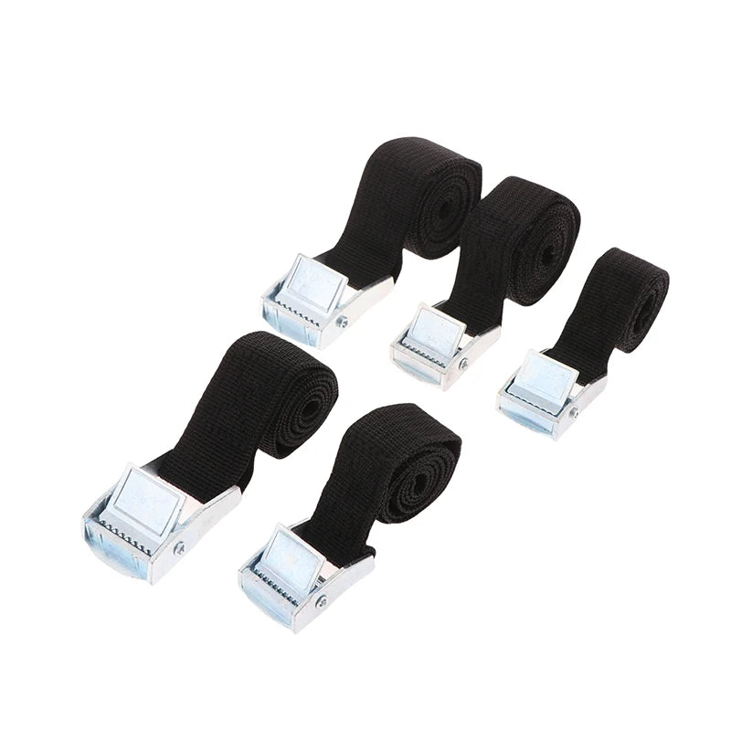 Buckle Tie-Down Belt Cargo Lashing Straps For Car Motorcycle Bike With Metal Buckle Tow Rope Strong Ratchet Belt For Luggage Bag