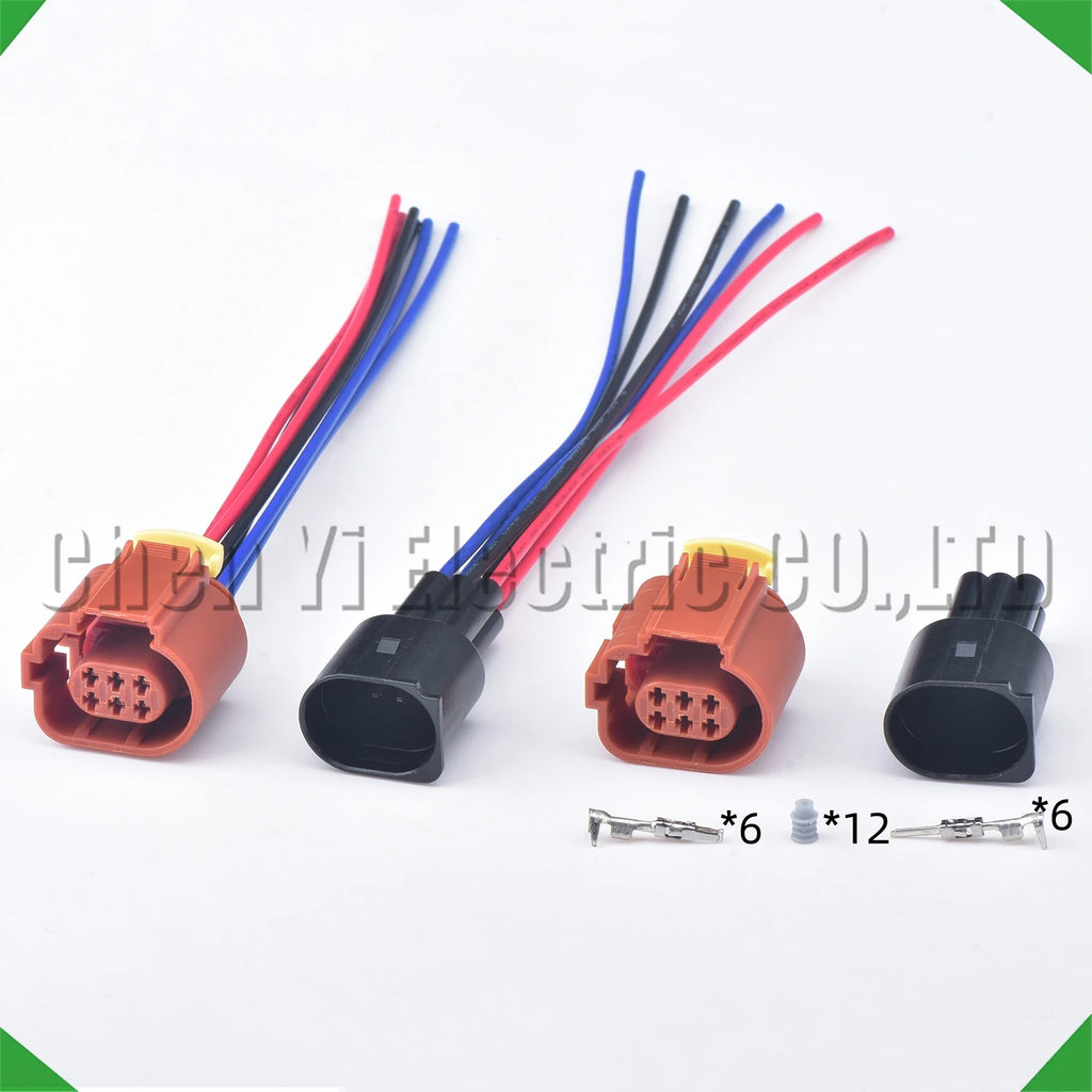 6-Pin Connector Connector Steering booster waste valve socket Throttle Vw sensor