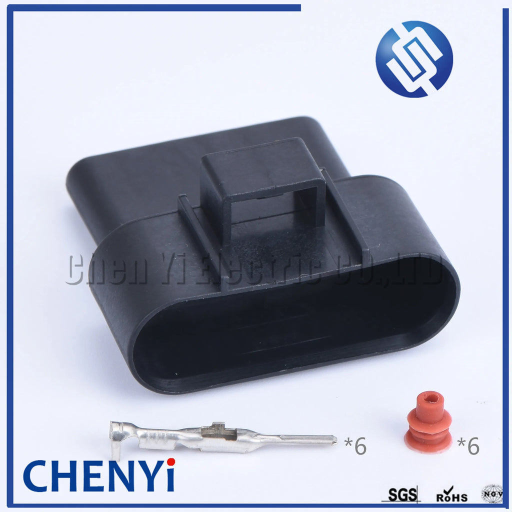 6 Pin waterproof auto connectors wire harness plug male or female E-2162-000 accelerator pedal connector For Ford Fiesta TDCI