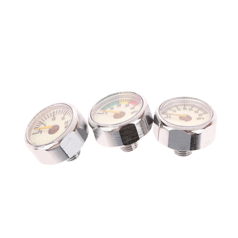 Air Mini Micro Pressure Gauge Manometer | Thread M10 M8 | 5MPA 10MPA 20MPA 30MPA 35MPA 40MPA 300BAR 3500PSI 5000PSI 6000PSI