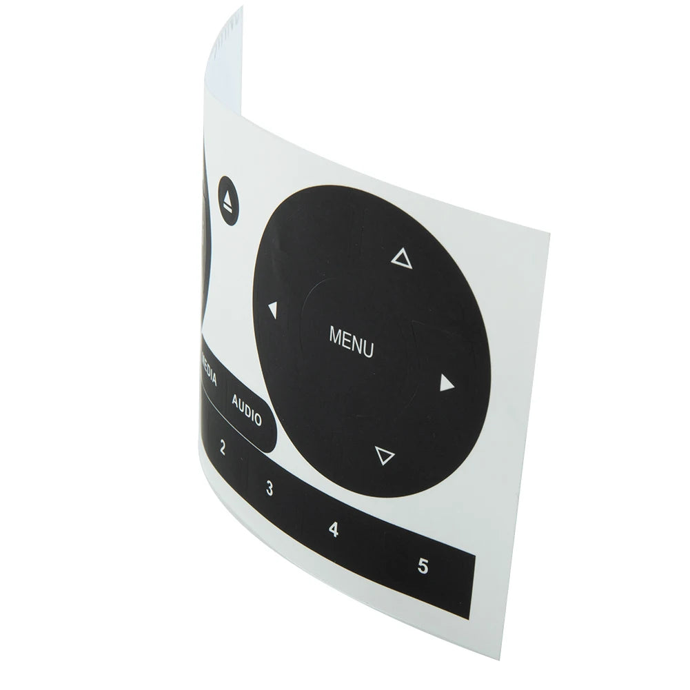 Radio Stereo Worn Peeling Button Repair Kit Decals Stickers For Fiat 500 2011 To 2016 CD Radio Audio Button Repair Stickers