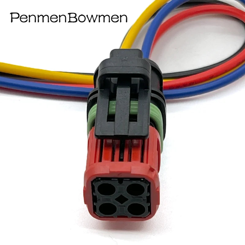 1 Set 4 Pin Car Excavator Fuel Injector Oxygen Electrical Cable Connectors Waterproof Female Wire Harness Plug For 1337352-1