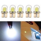 5/40PCS Light Bulbs LED W5W T10 COB 4SMD Led Parking Bulb Auto Wedge Clearance Lamp Canbus Silica Bright White License Amagi