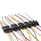 5/20/100 Sets HID 1/2/3/4/5/6 Pin Waterproof Auto Connector Kit with 15CM 18AWG Wire for Car/Truck Harness Wiring